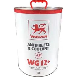 Антифриз Wolver Antifreeze & Coolant WG12+ червоний покращена формула 10 л