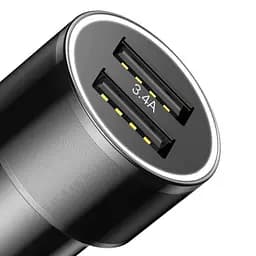 Автомобільний зарядний пристрій Baseus Small Screw 2USB 3.4A CAXLD-C01 Black - мініатюра 7