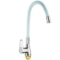 Змішувач для кухні Mixxus SOP4-045 з білим силіконовим виливом MI6488 Хром