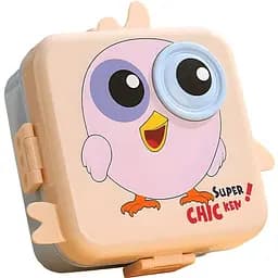 Герметичный детский ланч-бокс Chicken 1590 мл розовый
