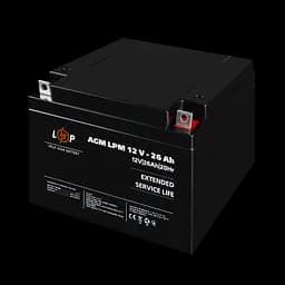 Акумулятор AGM LPM 12V - 26 Ah - мініатюра 4