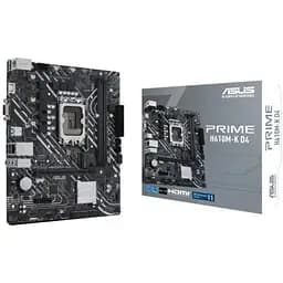 Материнская плата LGA1700, Asus PRIME H610M-K D4, H610, 2xDDR4, Int.Video(CPU), 4xSATA3, 1xM.2, 1xPCI-E 16x 4.0, 1xPCI-E 1x 3.0, ALC997 VGA/HDMI, MicroATX