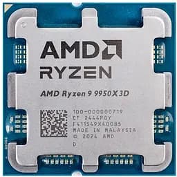ПроцесорAMD Ryzen 9 9950X3D (4.3GHz 128MB 170W AM5) Tray (100-000000719)