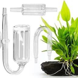 Скляний дифузор 15мм, коліно, зворотний клапан CO2 Kruger Meier NeXus Set CO2 - мініатюра 3