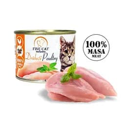 Вологий корм для котів Fine Cat консерва 200 г - птиця