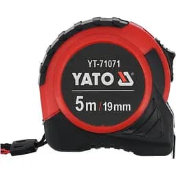 Рулетка Yato з сталевою стрічкою і нейлоновим покриттям 5 м x 19 мм (YT-71071)