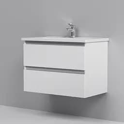 Тумба з умивальником Am.Pm X-Joy підвісна 80 см 2 ящики білий M85-FHX0802-WC0802WG38, Білий - мініатюра 4
