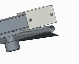 Двері в нішу Koer SR SD05-140x200-TR-01 прозоре скло Easy Clean 6 мм, хром KR5406, універсальні, прозорий, хром - мініатюра 2