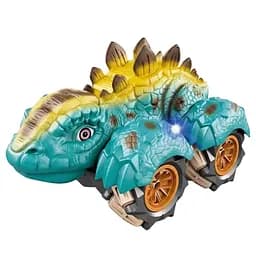 Радіокерована машина-динозавр 989-39-01, акумулятор 3,7V, пульт 2.4GHz, позашляховик з підсвічуванням, Гумові колеса, Синя