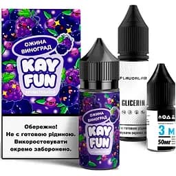 Набор компонентов для самозамеса солевой заправки Flavorlab Kayfun Ежевика Виноград 30 мл, 0-50 мг (18704)