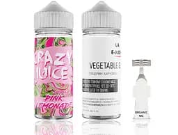 Набор компонентов для самозамеса органической заправки Crazy Juice Pink Lemonade 120 мл 0-3 мг Цедра, малина, апельсин и прохлада (11980)