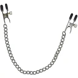 Зажимы для сосов на цепочке Fetish Busenkette gr. Abgreifklamm 45 см серебристый