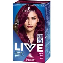 Уцінка. Стійка фарба для волосся Schwarzkopf Live Colour + Lift L76 Ultra Violet  