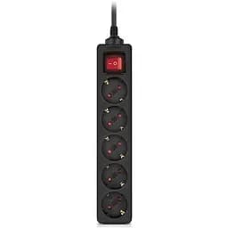 Мережевий фільтр живлення REAL-EL RS-Protect M 5m, black (EL122300030) - мініатюра 2