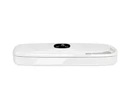 Вакуумный упаковщик Vacuum Sealer пищевых продуктов с дисплеем, работающий от сети 90 Вт Белый