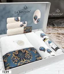 Подарунковий набір рушників з парфумами La Maison 30х50см + 50х90см + 70х140см pbe0047342 - мініатюра 2