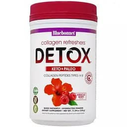 Колаген з детокс-ефектом Bluebonnet Nutrition Collagen Refreshers Detox Type I & III смак ягід і гібіскуса 320 г
