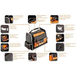 Сумка для інструмента Neo Tools кофр 44 кармана, полиестер 600 D (84-301) - мініатюра 2