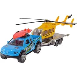 Дитяча Машинка З Причепом Автопром Ap7456 Масштаб 1:50 Blue-Yellow