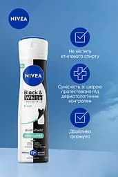 Антиперспірант спрей Nivea Чорне та Біле невидимий: свіжий 150 мл - мініатюра 6