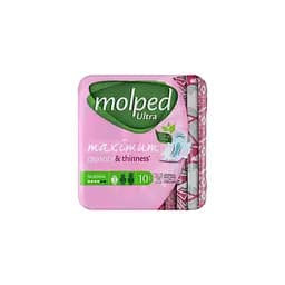 Гигиенические прокладки Molped Ultra normal deo floral 4 капли 10 шт.