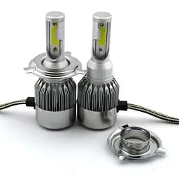 Світлодіодна автомобільна лампа H4 LED Headlight, ближнє і дальнє світло, з вентилятором охолодження, комплект 2 шт - мініатюра 5
