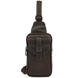 Мужской кожаный слинг на два отделения LIMARY 30х16.5х5 см sum0028212