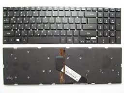 Клавіатура для ноутбуків Acer Aspire 5755G, E1-522, E1-572, V3-551, TimeLineX 5830 Series чорна без рамки High