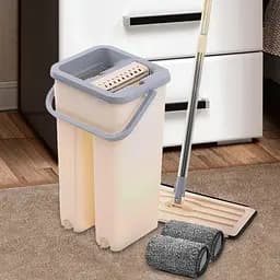 Швабра з відром і самовіджимом Тріумф, Spin Mop Scratch Cleaning 360, швабра ледарка