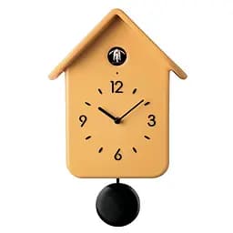 Годинник настінний Guzzini Home із зозулею і маятниковим дзвоном жовтий (168602165)