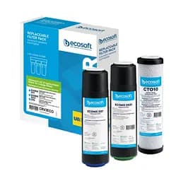 Улучшенный комплект картриджей Ecosoft для тройного фильтра