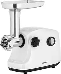 М'ясорубка Ardesto MGA-1735R, White, 1600Вт, 3 диски, насадки домашніх ковбасок та кеббе, реверс, 1.6 кг/хв