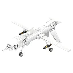 Конструктор KB 1126, "Военный беспилотник" (дрон-разведчик) на радиоуправлении, 242 детали, в коробке