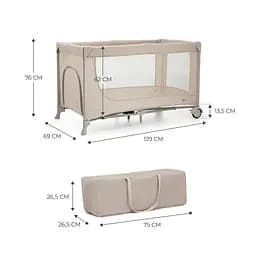 Манеж-ліжко Kinderkraft Joy 2 Beige (5902533925124) - мініатюра 6