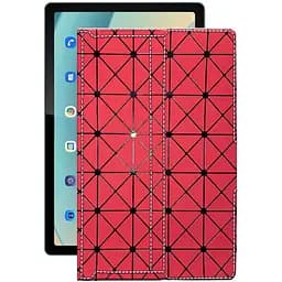 Чехол StatusCASE из экокожи для планшета Blackview Tab 11 Красный ромб