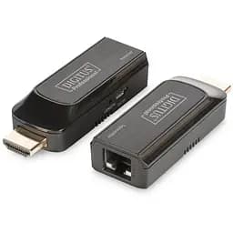 Набір міні-подовжувачів HDMI Full HD 1080p 50 м CAT 6/6A/7 живлення через кабель Micro U Digitus teh0013726
