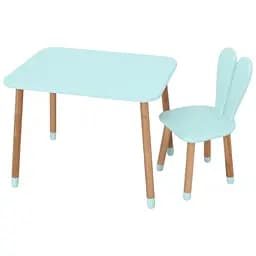 Дитячий столик Bambi Зайчик 04-027B для творчості зі стільчиком 68х50 см