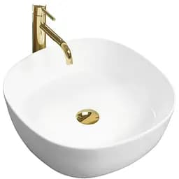 Умивальник Rea Elena white mat накладний білий REA-U7911, Білий матовий