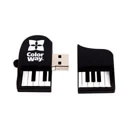 USB флеш накопичувач ColorWay Piano 64 GB 3.0 Black (CW-USBPO64) - мініатюра 6