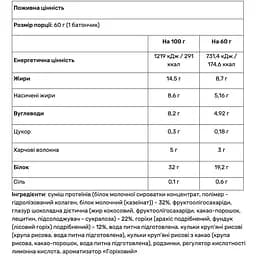Протеїновий батончик Power Pro горіх Nutella без цукру 32% 60 г  - мініатюра 2
