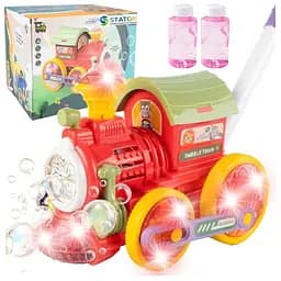 Машина-каталка Потяг з мильними бульбашками Bambi 134-71A(Red) світло та звук - мініатюра 3