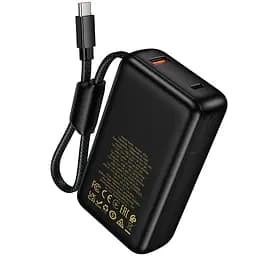 Зовнішній акумулятор HOCO Q53 Skillful PD65W power bank(12000mAh) Black (6942007672597) - мініатюра 6