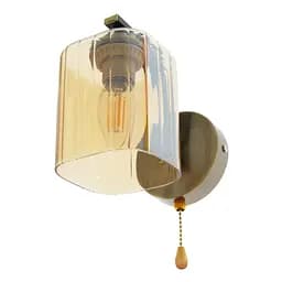 Бра Brille LK-654W/1 E27 AB/BK настінне накладне у спальню