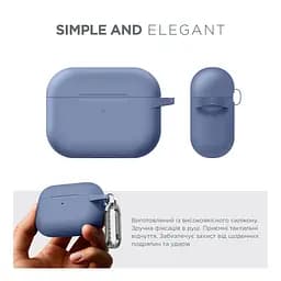 Силіконовий чохол для навушників Apple AirPods Pro 2 2022, Hang Case, фіолетовий, ультратонкий захисний кейс товщиною 2 мм, захист від подряпин, пилу та ударів, компактний, з карабіном для кріплення, ArmorStandart (ARM73672) - мініатюра 2