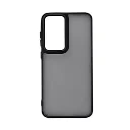 Противоударный чехол для Samsung Galaxy S24 FE 5G (SM-S721), Frame, черный, панель-накладка, термополиуретан TPU + поликарбонат PC, защита всего корпуса, защита кнопок и камеры, устойчив к деформациям, ArmorStandart (ARM89366)