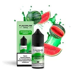 Набір компонентів для самозамісу сольової заправки Flavorlab Triple 30 мл Watermelon Energy Кавун енергетик, 0-65 мг (17539)