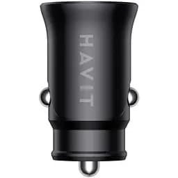 Автомобільний зарядний пристрій Havit HV-CC2022 20W USB+USB-C black (HV-CC2022) - мініатюра 3