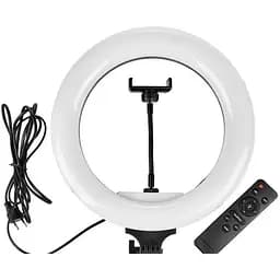 Світлодіодна кільцева лампа AL-33 з пультом і утримувачем для телефону