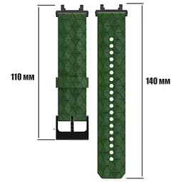 Ремінець Primolux Dimond силіконовий для годинника Xiaomi Amazfit T-Rex 2 (A2169 / A2170) - Army Green - мініатюра 5