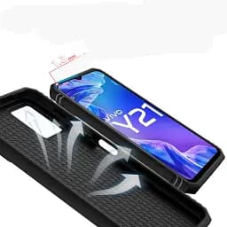 Панель BeCover Military для Vivo Y33s / Y21 Black (708834) - мініатюра 4